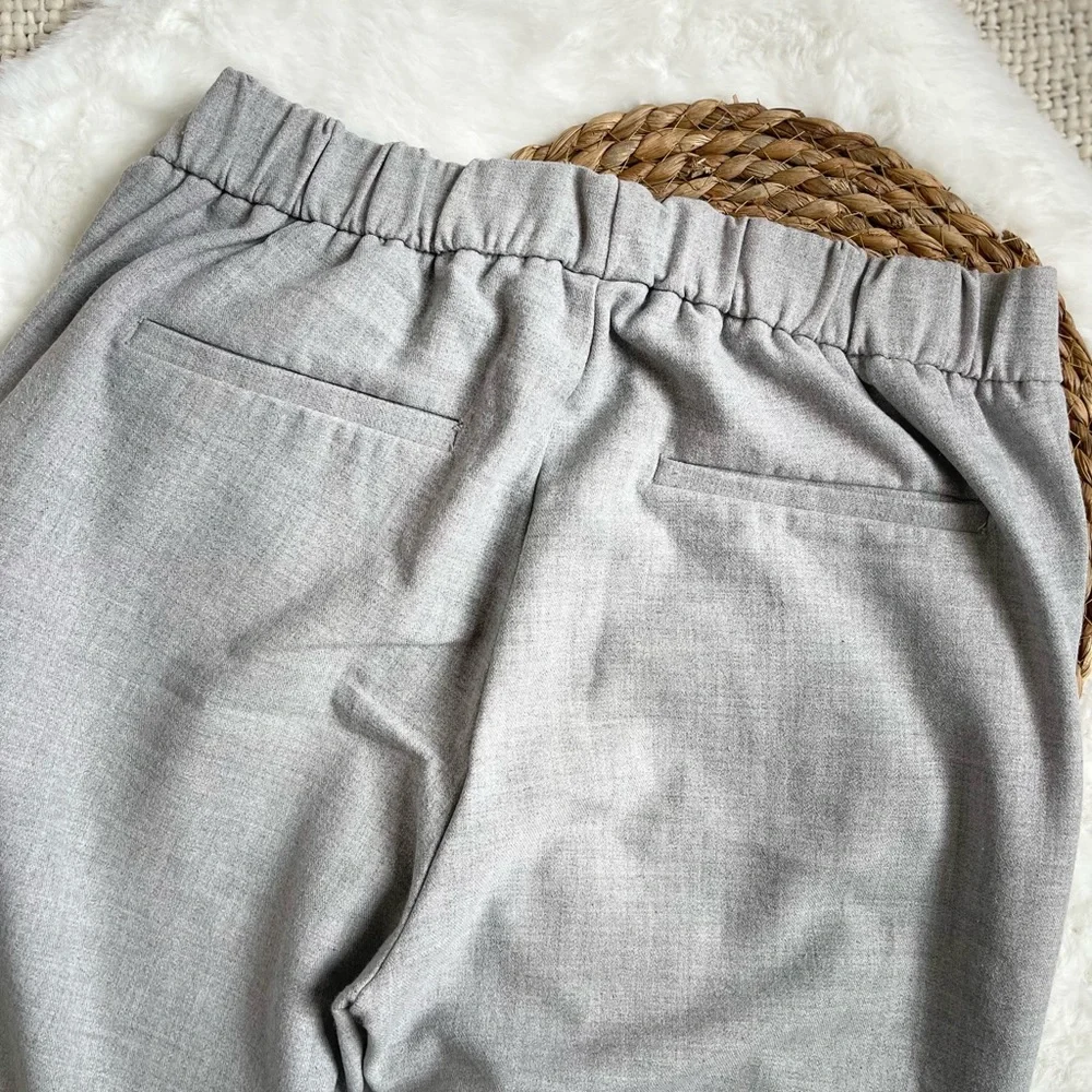 Zara woman Trf collection grey tapered pants in light grey size XS - Picture 6 of 7